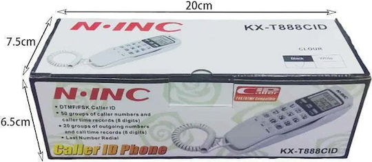 KX-T888CID Gondola Corded Phone White