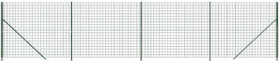 vidaXL Wire Fencing Green 1.6x10m