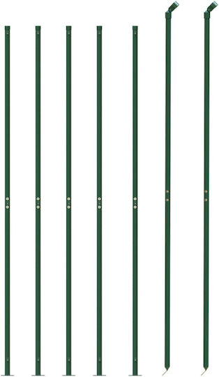vidaXL Plasă de sârmă Galvanizat cu Îmbrăcăminte din PVC Verde 1.6x10m