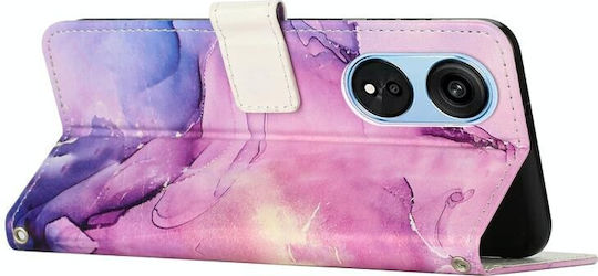 Marble Pattern Brieftasche Lila (Oppo A98)