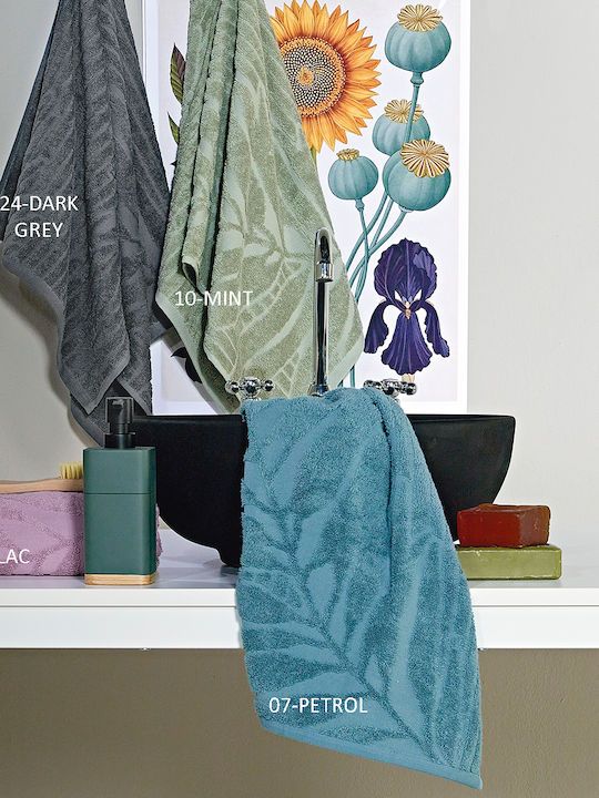 Kentia Hand Towel Stylish Pianta 30x50cm. Mint Weight 500gr/m²