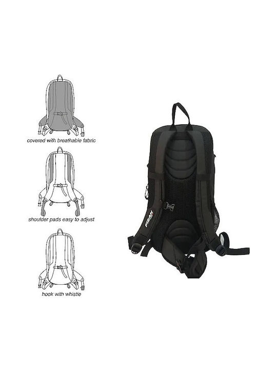 Fizan Fabric Backpack Black 20lt