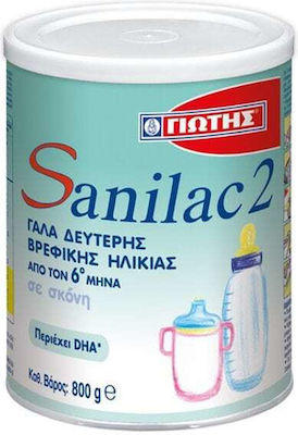 Γιώτης Milk Formula Sanilac 2 for 6m+ 800gr