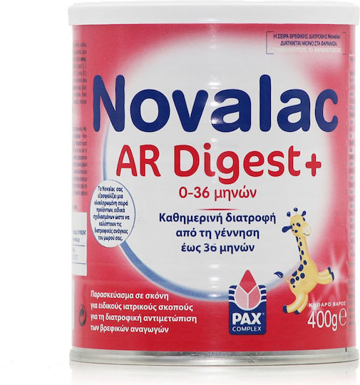 Novalac Anti-Reflux Milk Powder AR Digest + for 0m++ Months 400gr