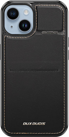 Dux Ducis Wallet Δερμάτινο / Δερματίνης / Σιλικόνης Μαύρο (iPhone 15 Plus)