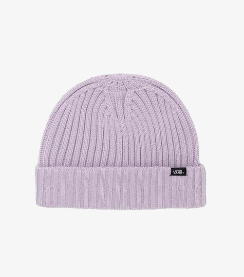 Shallow Cuff Beanie Unisex Σκούφος Πλεκτός σε Λιλά χρώμα