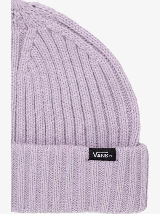 Shallow Cuff Beanie Unisex Σκούφος Πλεκτός σε Λιλά χρώμα