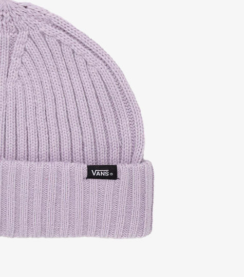 Shallow Cuff Beanie Unisex Σκούφος Πλεκτός σε Λιλά χρώμα