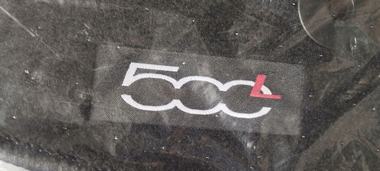 Set of Front and Rear Mats 4pcs for Fiat 500 Scania L 2012-2022 Black