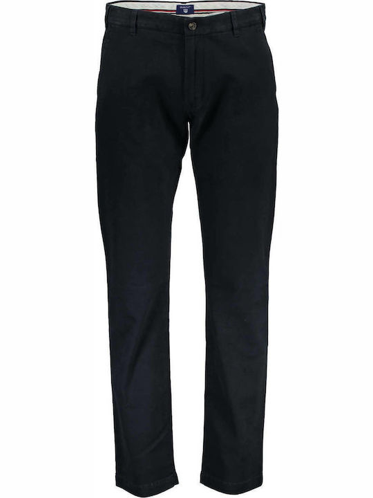 Hallden Παντελόνι Chino Ελαστικό σε Loose Εφαρμογή Navy Μπλε