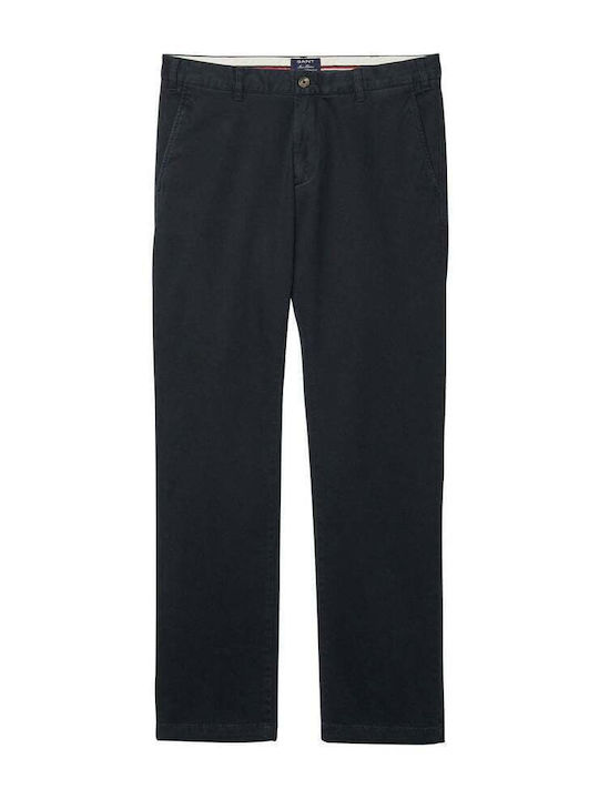 Hallden Παντελόνι Chino Ελαστικό σε Loose Εφαρμογή Navy Μπλε