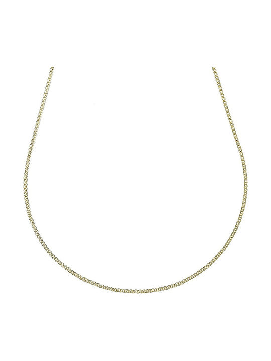 Senzio Belibasakis Two-tone Chain Neck made of Gold 14K Length 45cm