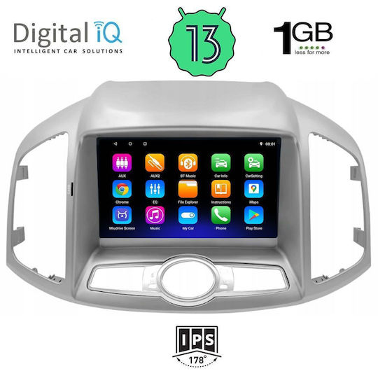 Digital IQ Sistem Audio Auto pentru Chevrolet Captiva 2012> (Bluetooth/USB/WiFi/GPS/Apple-Carplay/Android-Auto) cu Ecran Tactil 9"