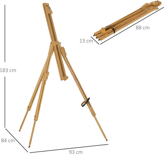 Vinsetto Wooden Easel 84x183cm