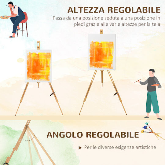 Vinsetto Wooden Easel 84x183cm