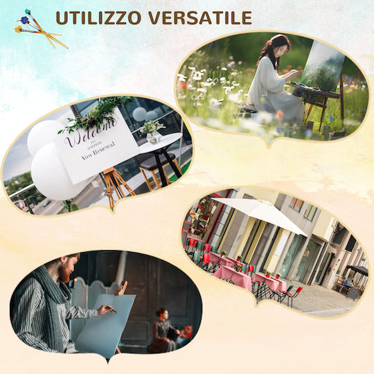 Vinsetto Wooden Easel 84x183cm