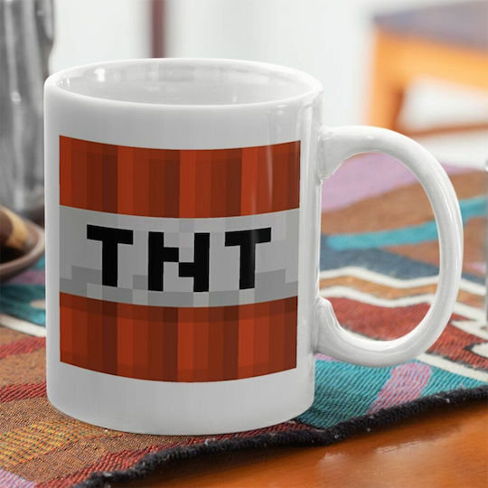 Koupakoupa Minecraft Tnt Cană Ceramică Albă 330ml