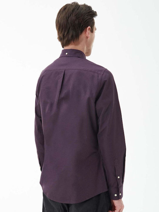 Barbour Men's Shirt Long Sleeve Purple