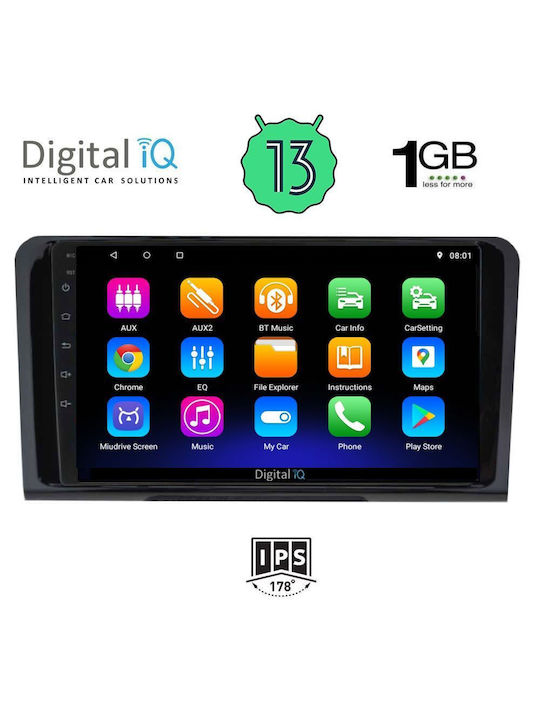 Digital IQ Car Audio System for Mercedes-Benz ML 2005-2011 (Bluetooth/USB/WiFi/GPS) with Touch Screen 9"