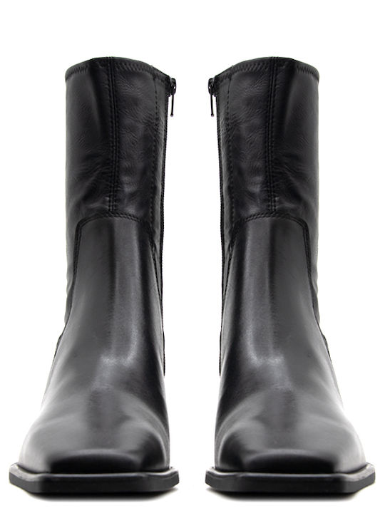 Hedda Leder Damen Chelsea-Stiefel Schwarz