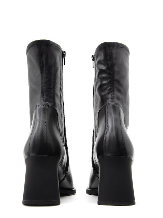 Hedda Leder Damen Chelsea-Stiefel Schwarz