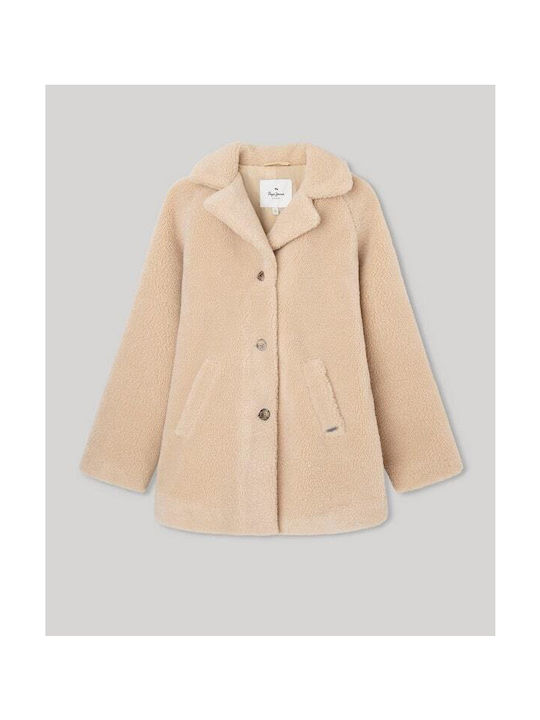 Pepe Jeans Girls Coat Beige