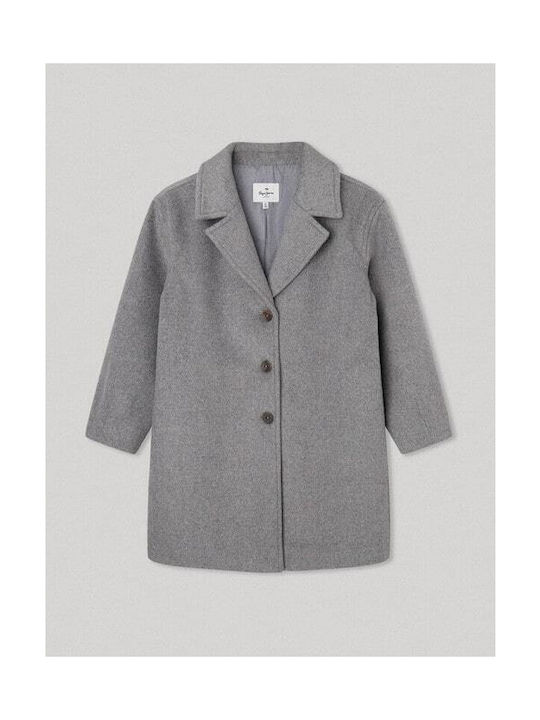 Pepe Jeans Girls Coat Gray