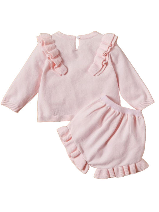 TakTakBaby Kids Set with Shorts Winter 2pcs Pink