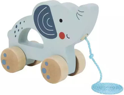 Tooky Toys Baby Toy Συρομενοσ Ελεφαντασ made of Wood