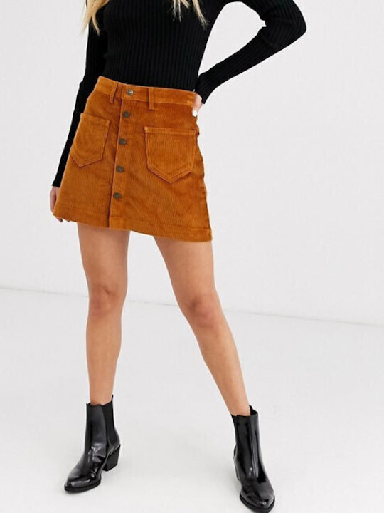 Amazing Mini Skirt Tabac Brown