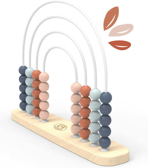 Speedy Monkey Βρεφικό Παιχνίδι Rainbow Abacus από Ξύλο για 12+ Μηνών