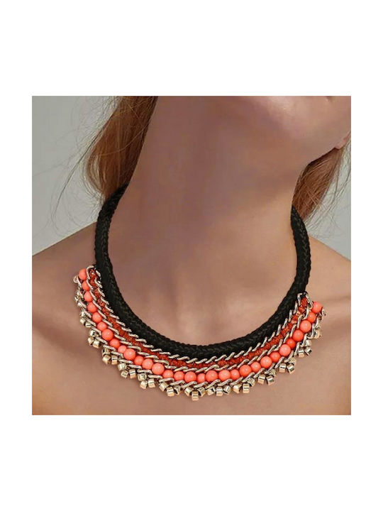 Mdl Γυναικείο Κολιέ Choker σε Λευκό χρώμα