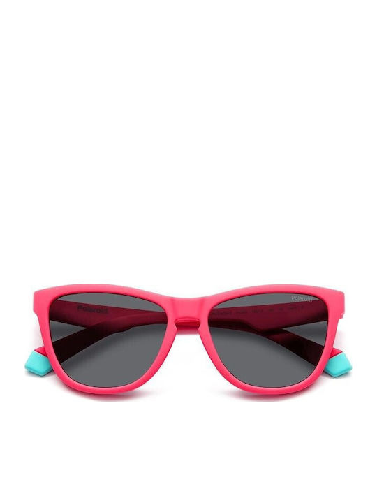 Polaroid Square Kids Sunglasses with Polarized Lens Pink