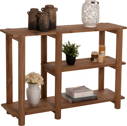 Kutai Κονσόλα από Μασίφ Ξύλο Φυσικό Rustic Μ120xΠ30xΥ80εκ.