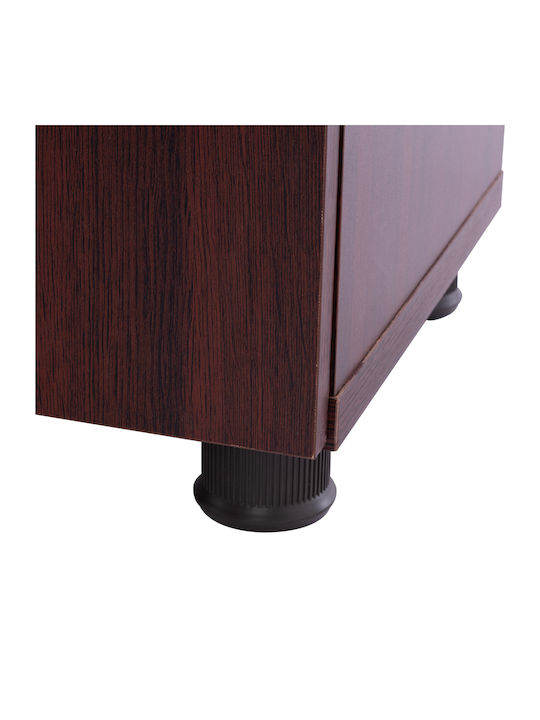 Ξύλινο Ντουλάπι Γραφείου με Κλειδαριά Wenge 80x38x118.5cm