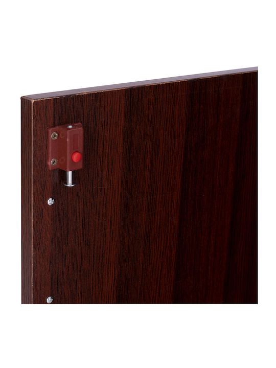 Ξύλινο Ντουλάπι Γραφείου με Κλειδαριά Wenge 80x38x118.5cm