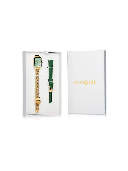 Gregio Watch with Gold Metal Bracelet