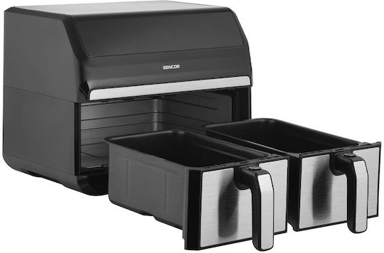 Sencor Air Fryer with Wi-Fi & Double Detachable Bucket 8lt Black SFR 9500SS