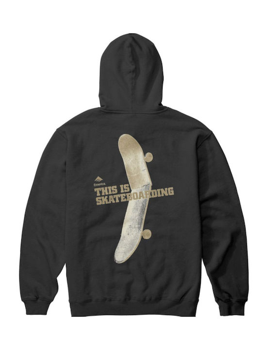 Emerica Herren Sweatshirt mit Kapuze Schwarz