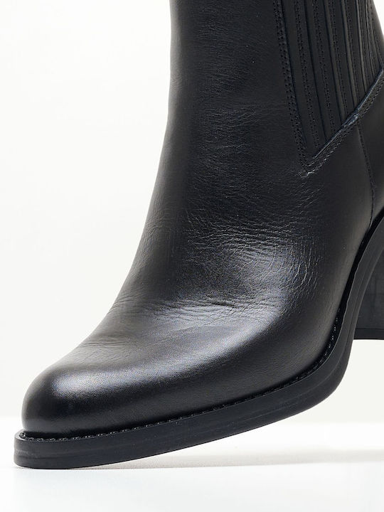 Alpe Leder Damen Knöchelstiefel Schwarz