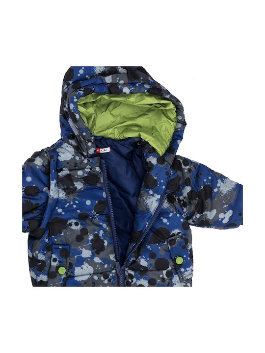 BodyTalk Kinderjacke Kurz mit Kapuze Blau