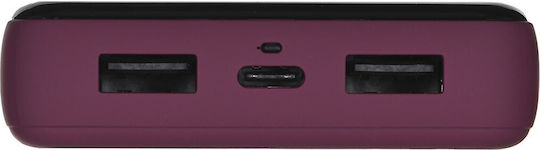 Skullcandy Stash Fuel Power Bank 10000mAh mit 2 USB-A Anschlüssen und USB-C Anschluss Rot