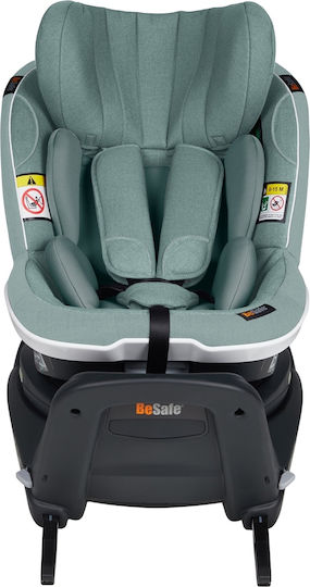 BeSafe iZi Turn Scaun Auto pentru Copii i-Size cu Isofix Sea Green Melange 9-18 kg