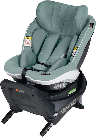 BeSafe iZi Turn Scaun Auto pentru Copii i-Size cu Isofix Sea Green Melange 9-18 kg