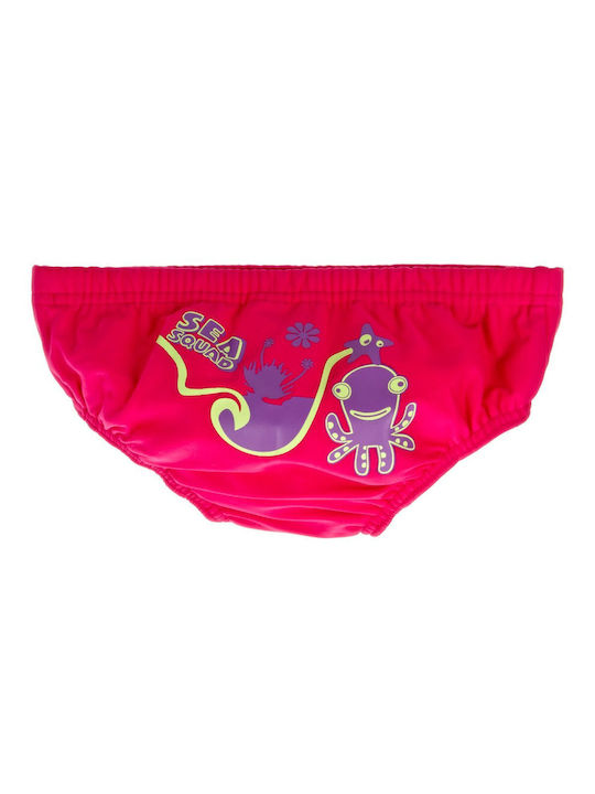 Speedo Nappy Bebe Kids Swimwear Swim Briefs Training Fuchsia