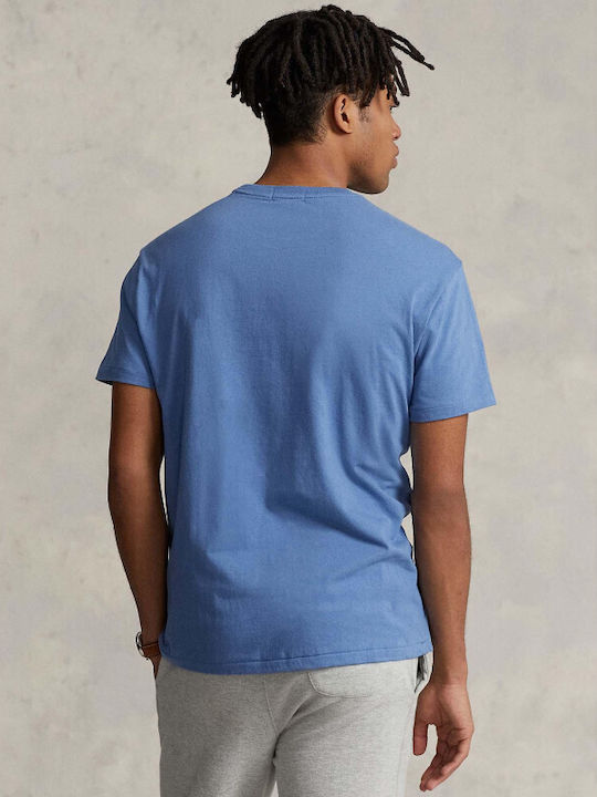 Ralph Lauren T-shirt Bărbătesc cu Mânecă Scurtă Grey Blue
