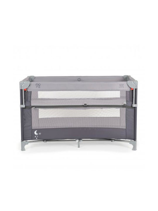 Moni Next Level Playpen 2 Levels with Mattress Gray 125x65cm