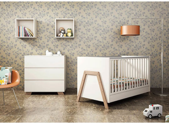 Casababy Полиморфна Люлка Oslo Бяла И Орех С Матрак