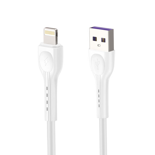 Leewello с USB-A порт и кабел Lightning 20W Бял (Lw-152)