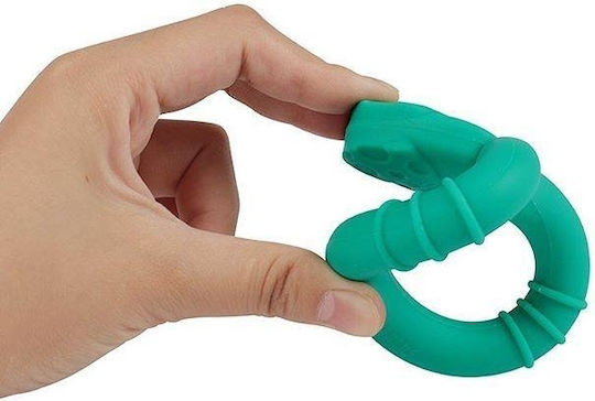 Marcus & Marcus Whale Teething Ring from Silicone for 0 Months+
